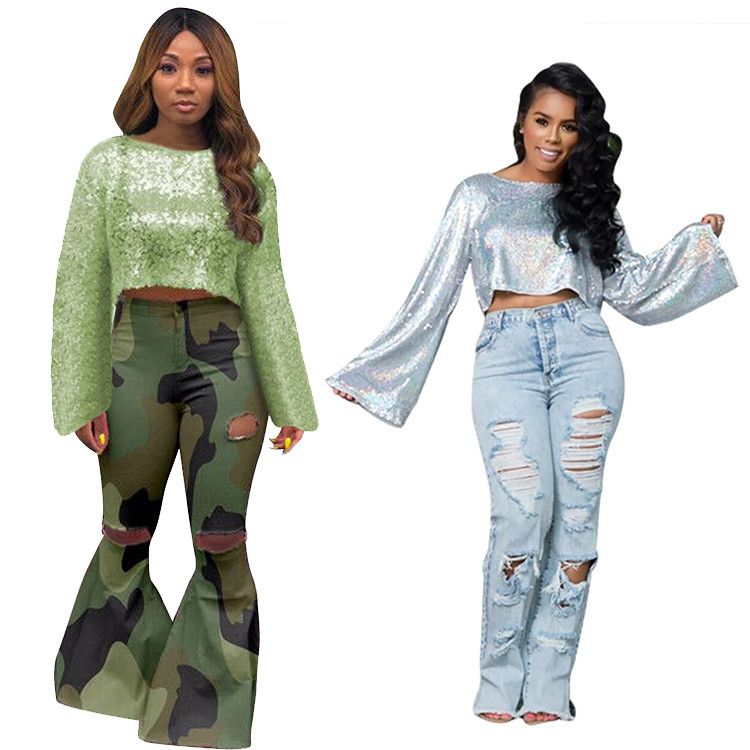 evening trousers and tops