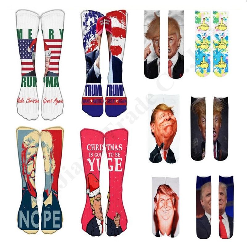 Unisex Mens Womens 3D Picture Printed Cotton Long Socks Funny Digital Stocking