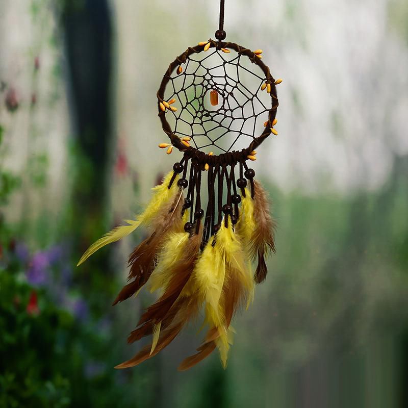 Dream Catcher With Feathers Handmade Yard Wall Home Car Decoration Ornament Gift