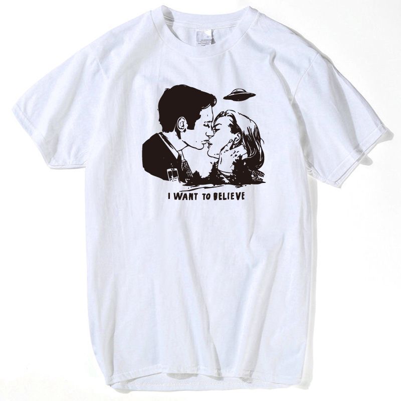X Files T Shirt Men 2019 Summer Mulder Scully I Want To Believe T