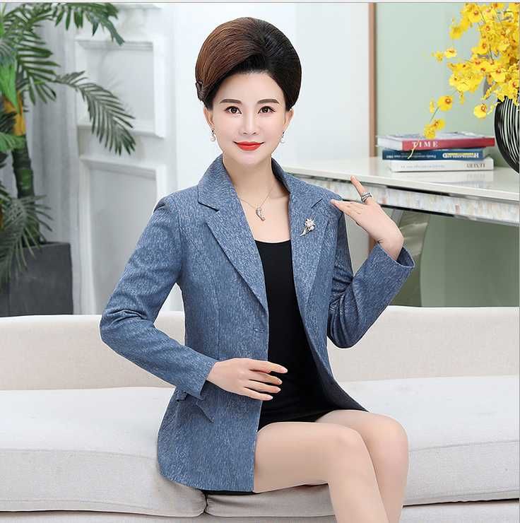 Compra Trajes De Mujer Blazers 2021 Primavera Mujeres De Mediana Edad Blazer  Casual Fashion Traje Plus Tamaño Blazer T741 Barato | Entrega Rápida Y  Calidad | Es.Dhgate