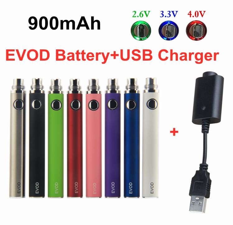 Evod VV 900mAh Bateria + carregador USB