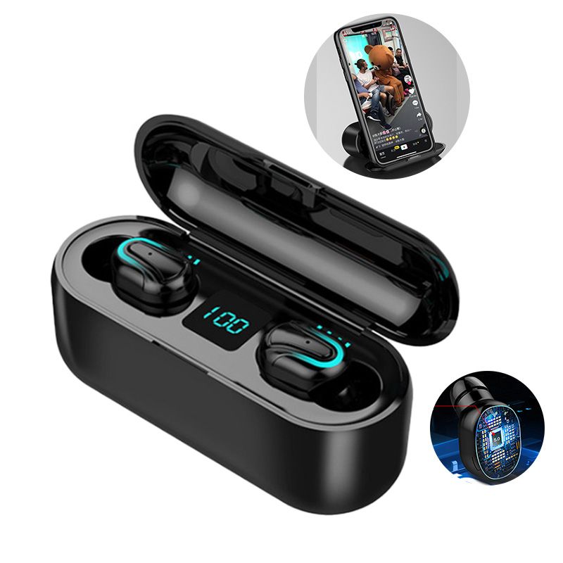 Wireless Bluetooth Earbuds Led Display Tws Hbq Q32 1 Hd Handsfree Headphone Sports Earphone Power Bank Gaming Headset With Mic Charging Case Bluetooth Headphones For Cell Phones Headsets For Cell Phones From