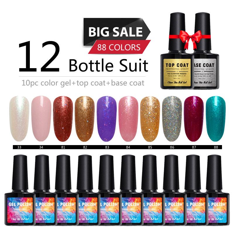 Grosshandel 12 Stucke Uv Gel Set Klassische Kleine Schwarze Flasche Perlglanz Glitter Gel Nagellack Lack Tranken Weg Vom Led Gel Von Tengdinghealth 18 41 Auf De Dhgate Com Dhgate