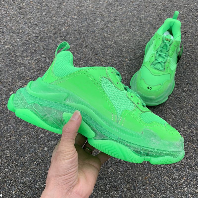 triple s balenciaga verde