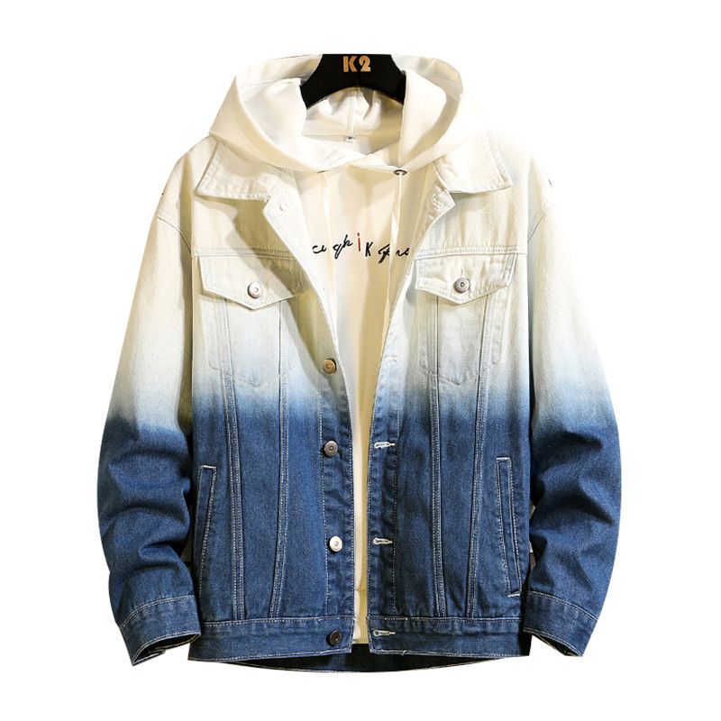 black designer jean jacket