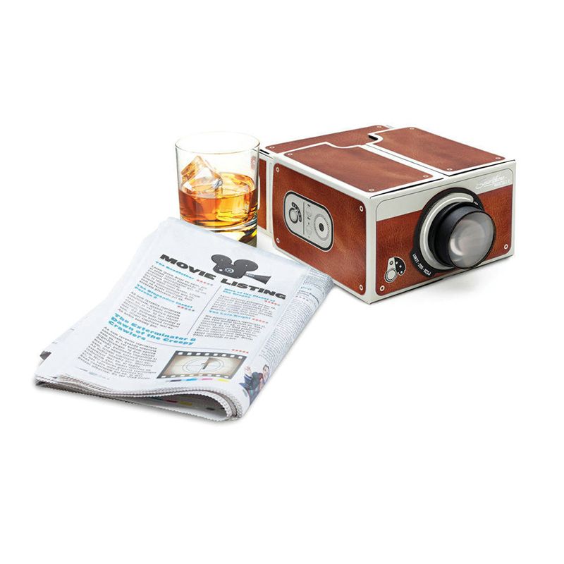 Best Choice DIY 3D Projector Cardboard Mini Smartphone Projector Light Novelty Adjustable Mobile Phone Projector Portable Cinema
