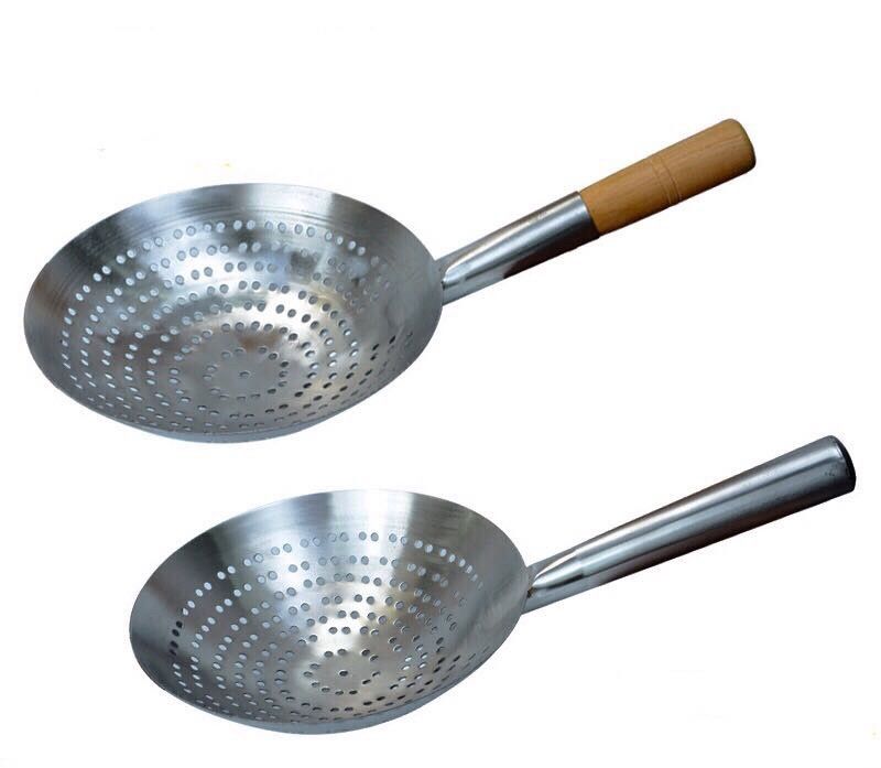 large stainless steel colander strainer