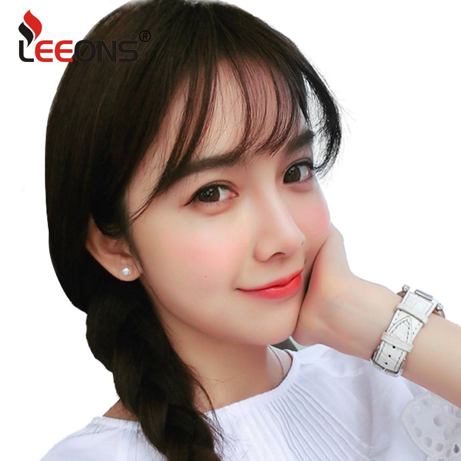 Fake Long Blunt Bangs Hair Clip In Extension Fake Fringe 100 Real