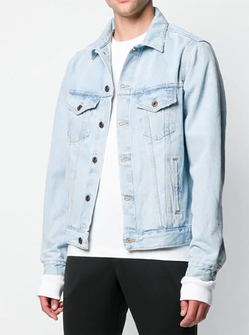 light blue jean jacket
