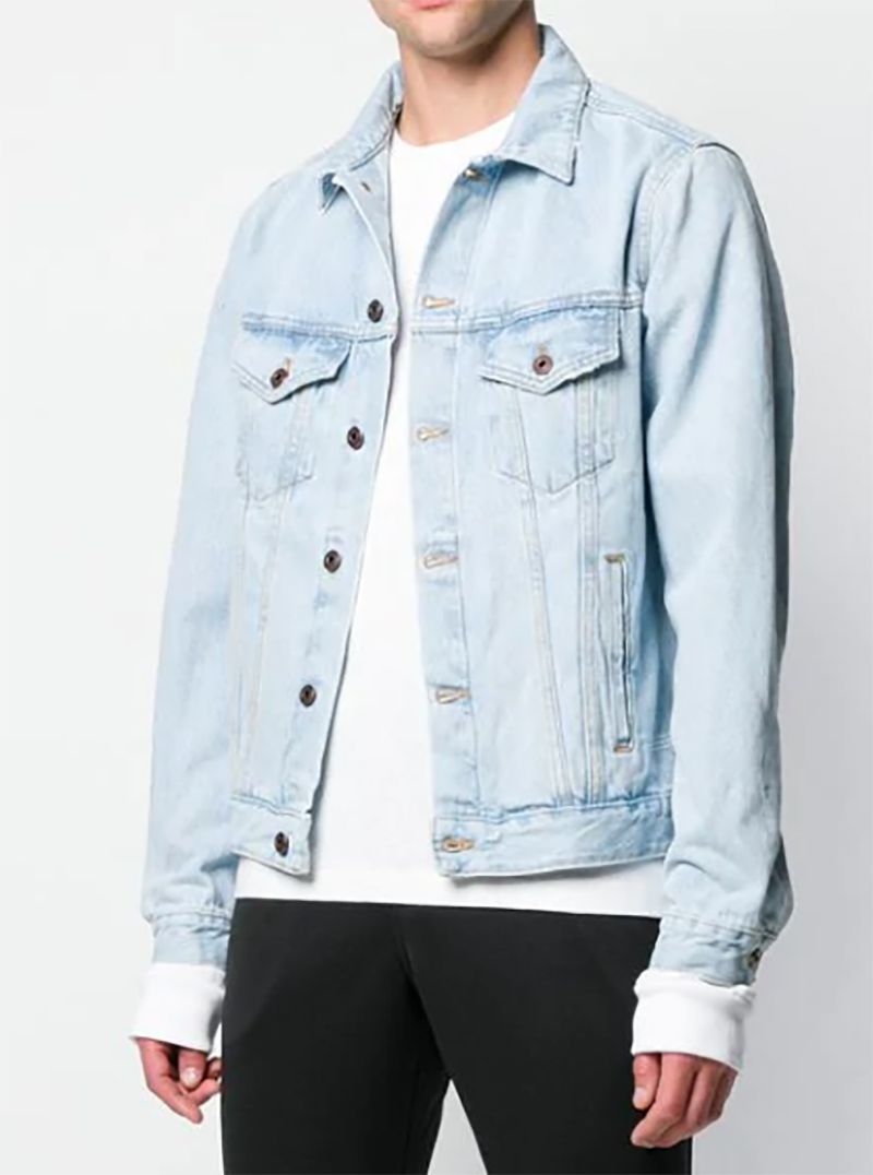 light blue trucker jacket