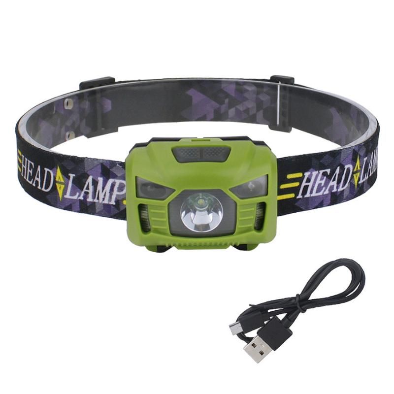 Green Headlamp-USB