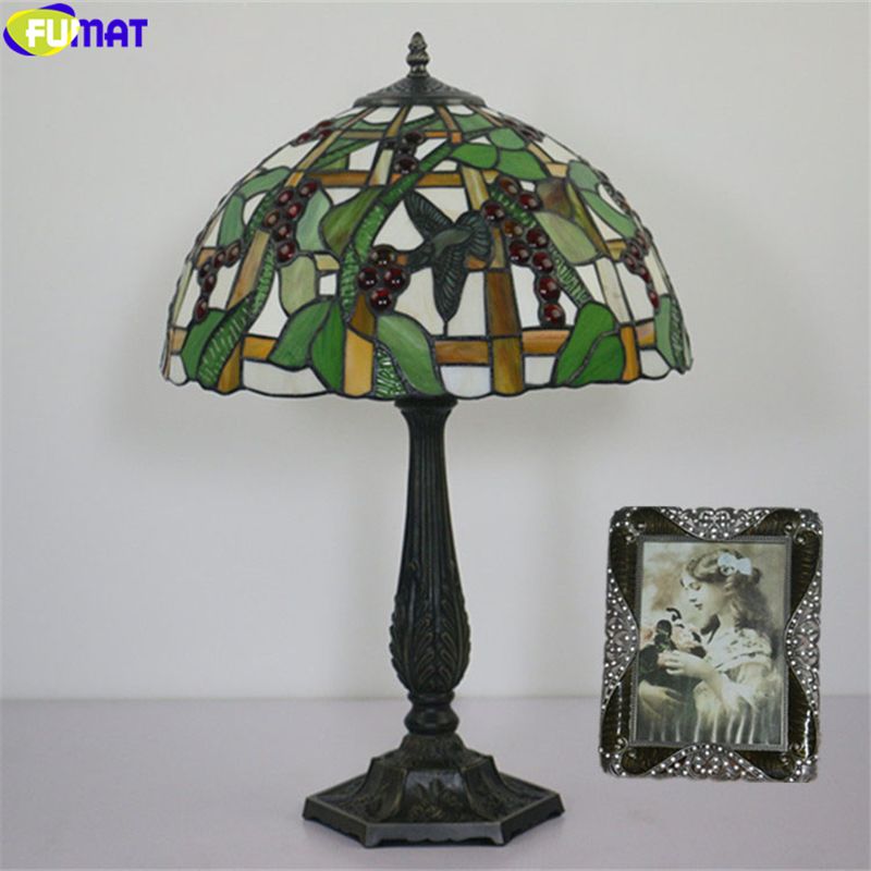 hummingbird tiffany table lamp