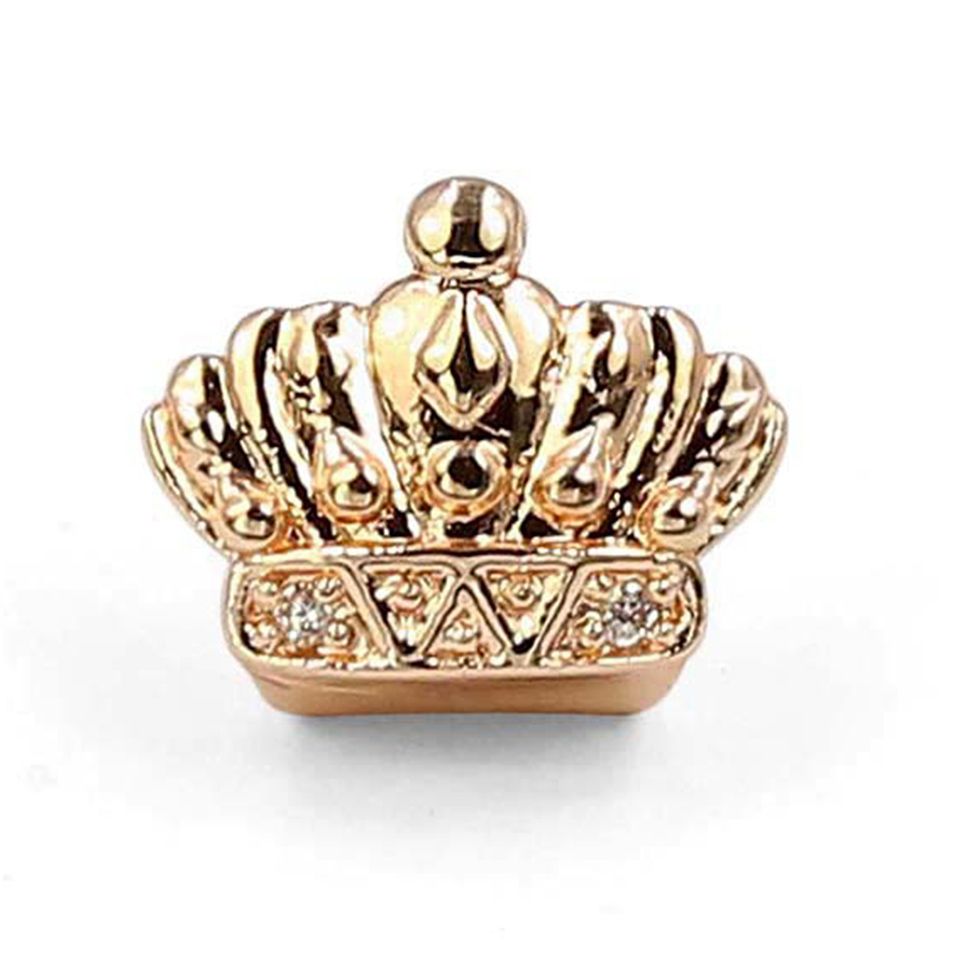 18K Gold Vampire Fang Fake Gold Teeth Grillz With Cross Gun Dental