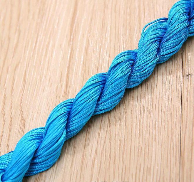 1 Roll About 30m 1mm Nylon Cord Diy Jewelry String Thread For Bracelet &  Necklace Making