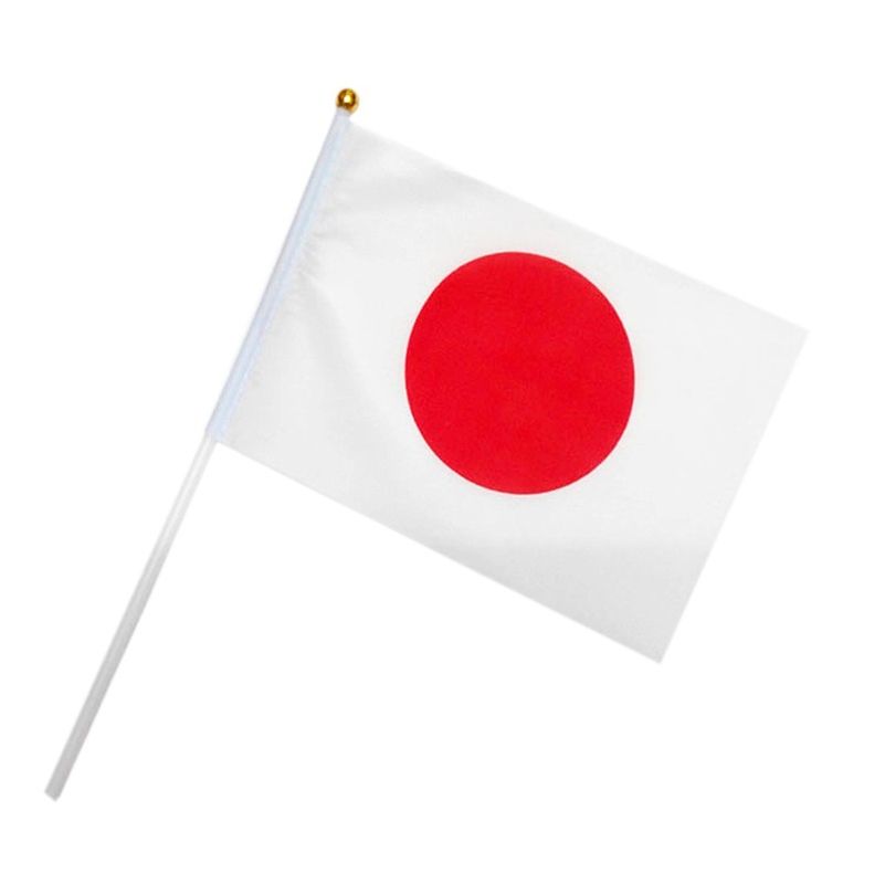 Japanese Flag 21 14cm Hand Waving Flags Japan National Flag Polyester Flag With Plastic Flagpoles Other Home Decor From Globaltradingco 1 02 Dhgate Com
