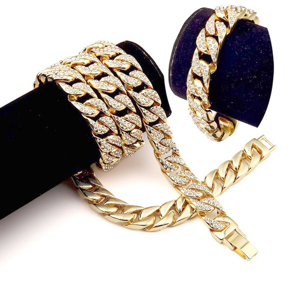 Gold Necklace Bracelet