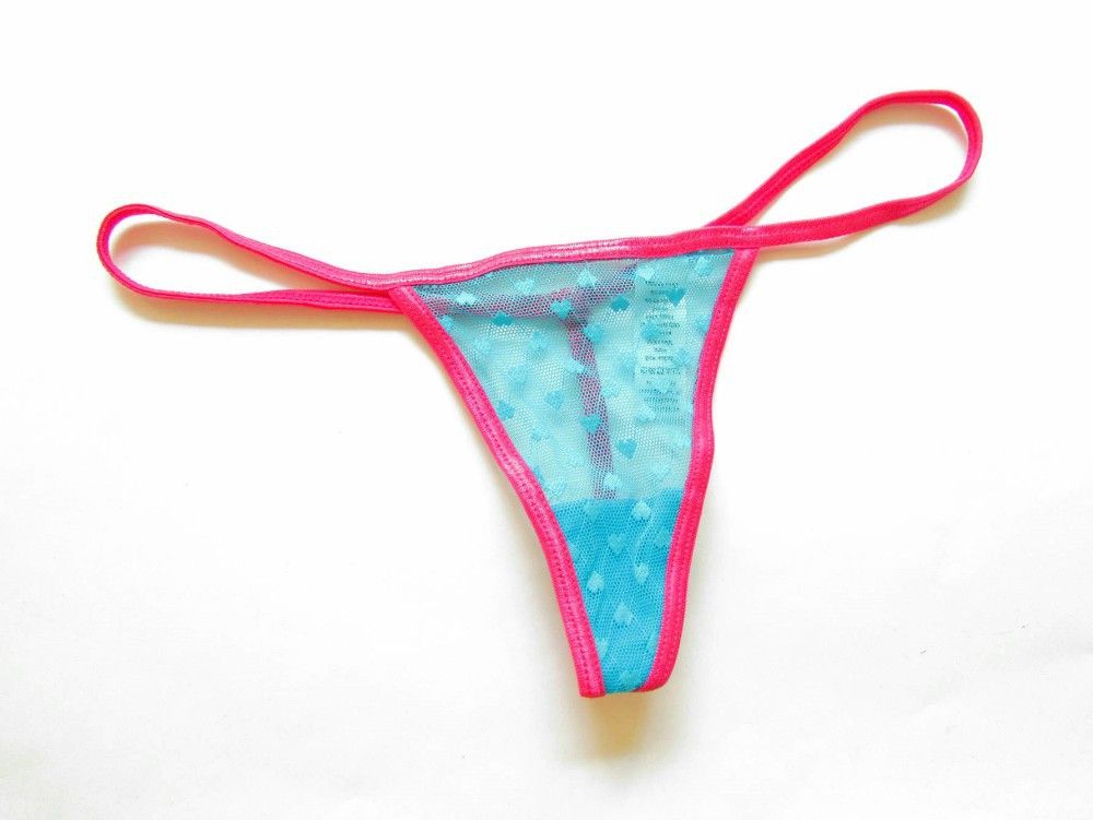 Groothandel Dames G Strings Voor 0,55 €, Haal Zwart Kant Zien Door Sexy String Mesh Mini Heart Thongs Pink Strim Slipjes Skinny Sexy Tangas Tback Van Mayafactory Online Winkel |DHgate