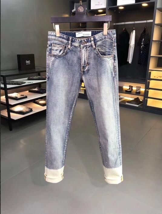 Compra Coincidencia De Colores Para Hombre De Pantalones Vaqueros De Diseño  Diseño Slim Fit Denim Destruido Pantalones Vaqueros De Hip Hop Para Los  Hombres De Buena Calidad 28 36 Barato | Entrega