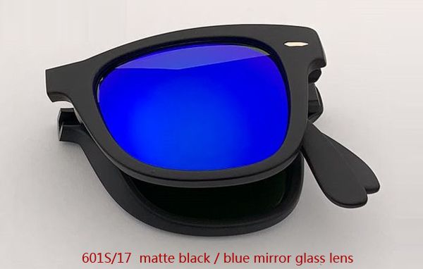 Lente de espelho preto / azul fosco 601S / 17