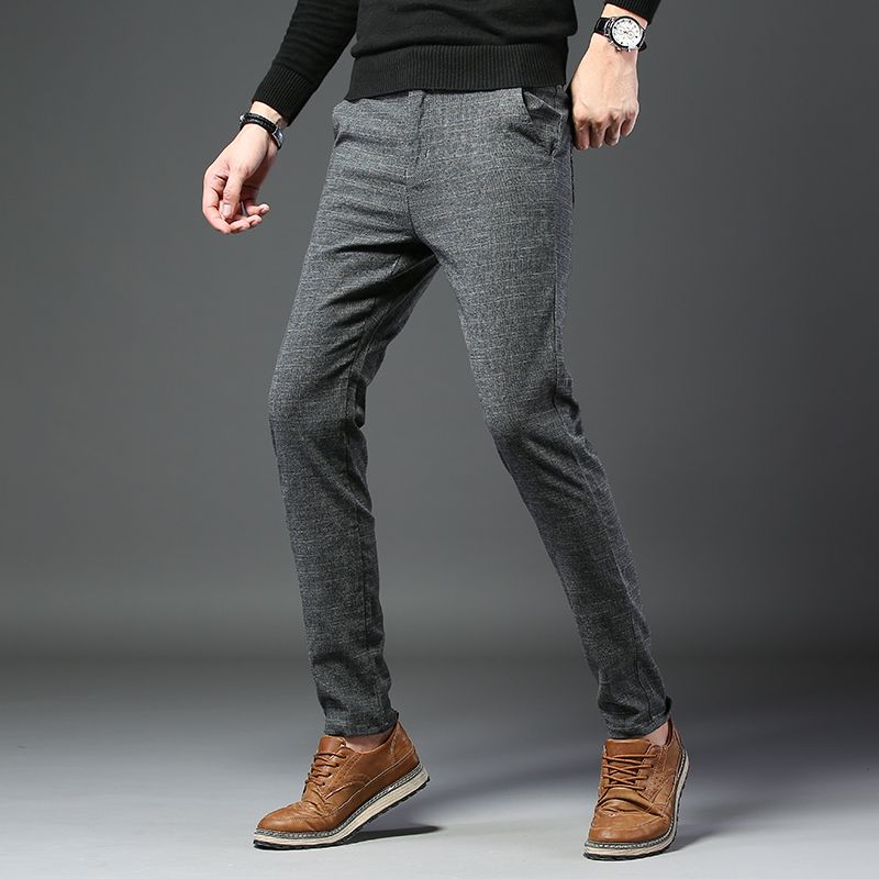 2019 2019 New Design Upscale Casual Men Pants Cotton Slim Male