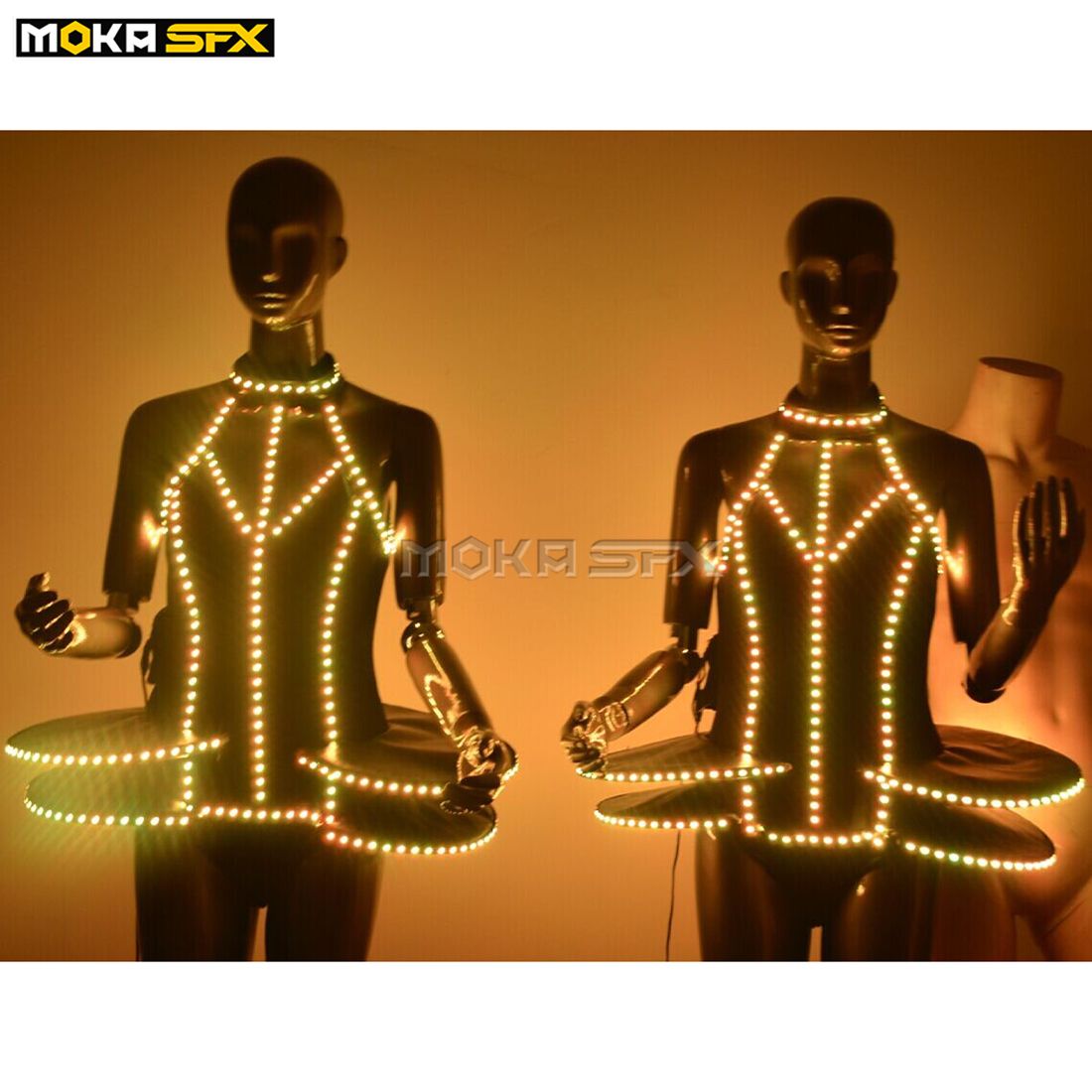 Party Funny Dress Up LED Lights Elements BColorful Party Supplies Luminous 3PC
