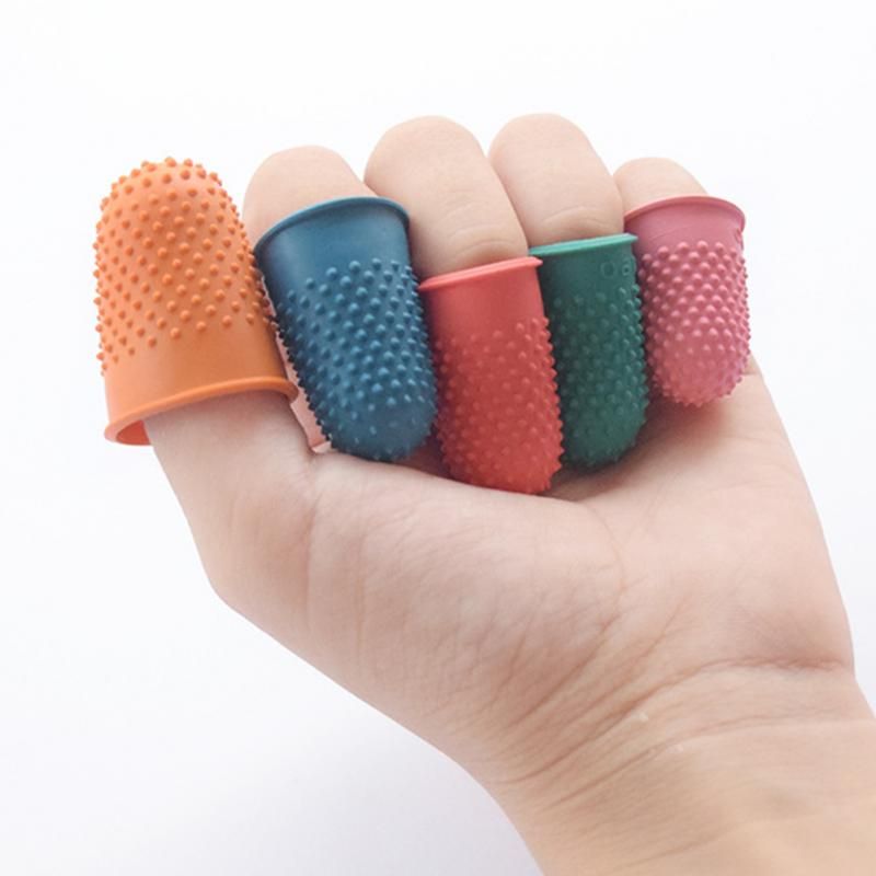 4PCS Berrywho Costura dedal Dedo del Protector de Dedo Ajustable Escudo Anillo del Dedo del dedal de Coser para la Costura Bordado Knitting acolchar