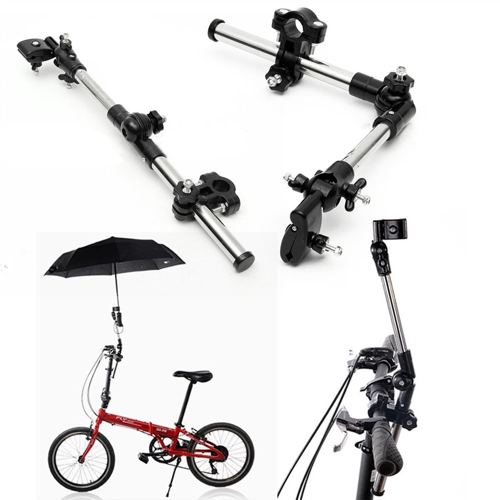 edelstahl einstellbar regenschirm halterung schirmhalter für fahrrad kinderwagen