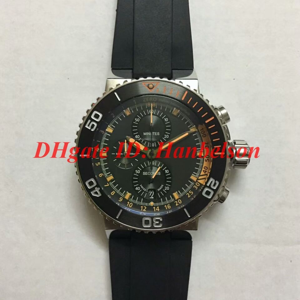 6.orange Dial Black Strap