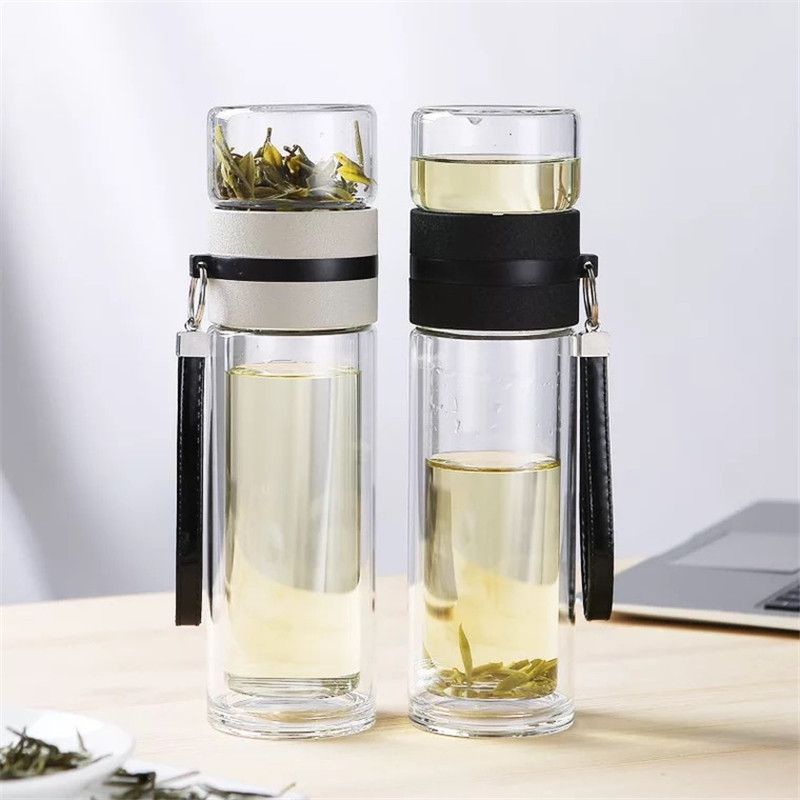 glass teapot with infuser for one