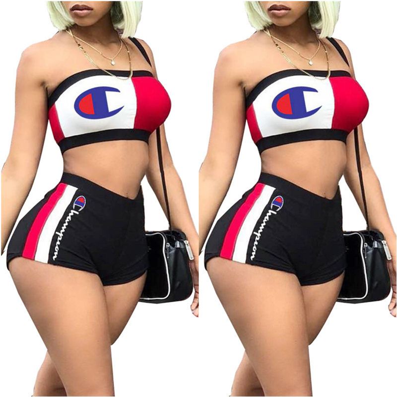 champion two piece set shorts