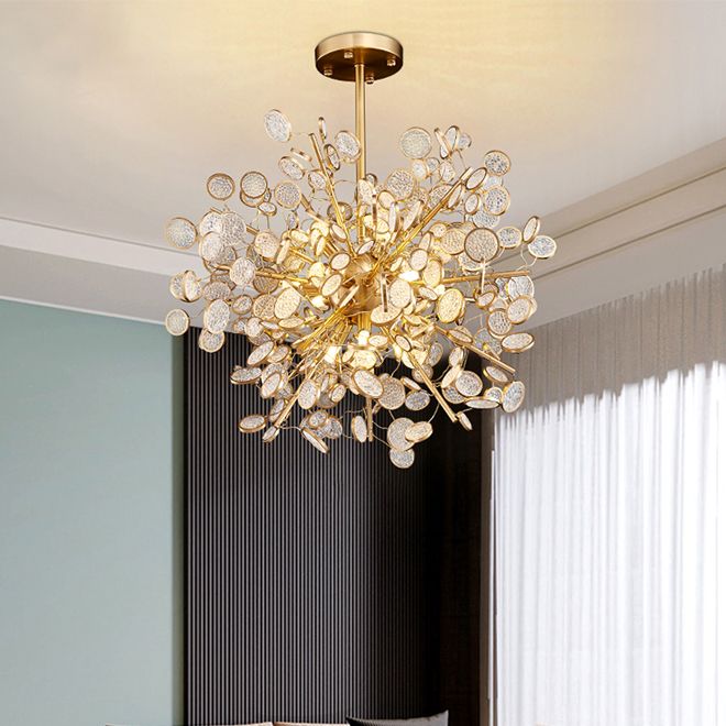 contemporary glass chandelier