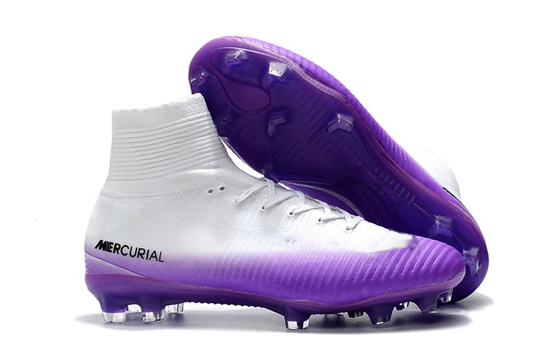 white high top football cleats