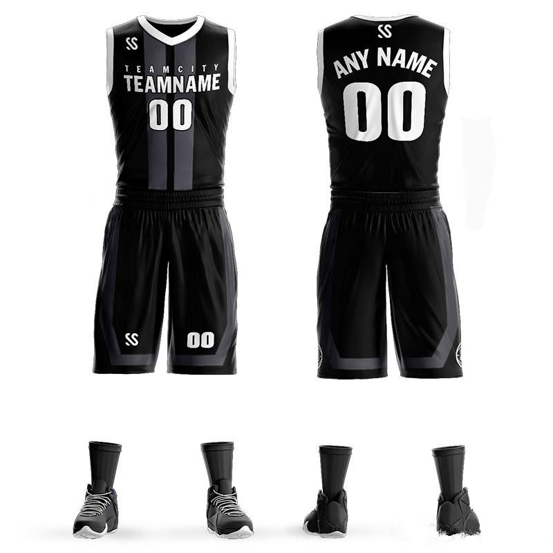 all black basketball jersey