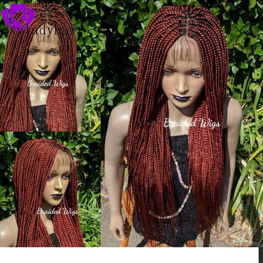 Grosshandel Ein Qualitats Cornrow Braid Perucken Mit Dem Babyhaar Schwarz Braun Blond Copper Red Synthetic Lace Front Perucken Box Zopfe Perucken Fur Schwarze Wome Von Feihair2 64 81 Auf De Dhgate Com Dhgate