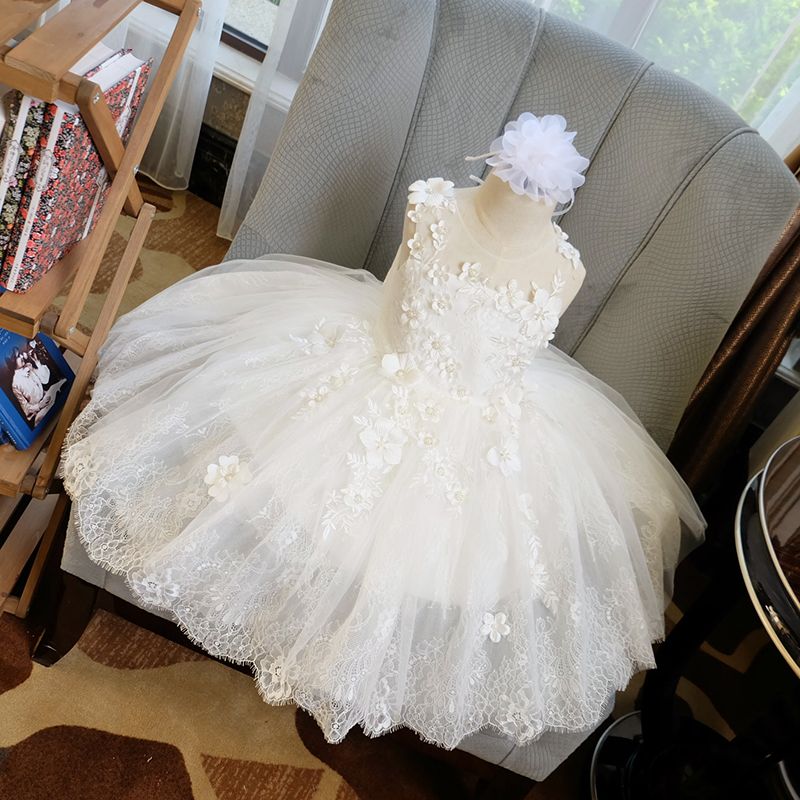 Compra Ropa Nueva Princesa Niña De La Princesa De Los Niños Del Vestido  Blanco Del Soplo De La Falda Del Vestido De Cumpleaños Occidental Modelo  Mostrar Runner Mostrar Vestuario Barato | Entrega