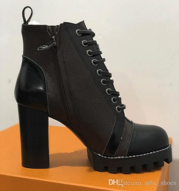 Botas hasta la rodilla de cuero negras de Louis Vuitton Negro ref