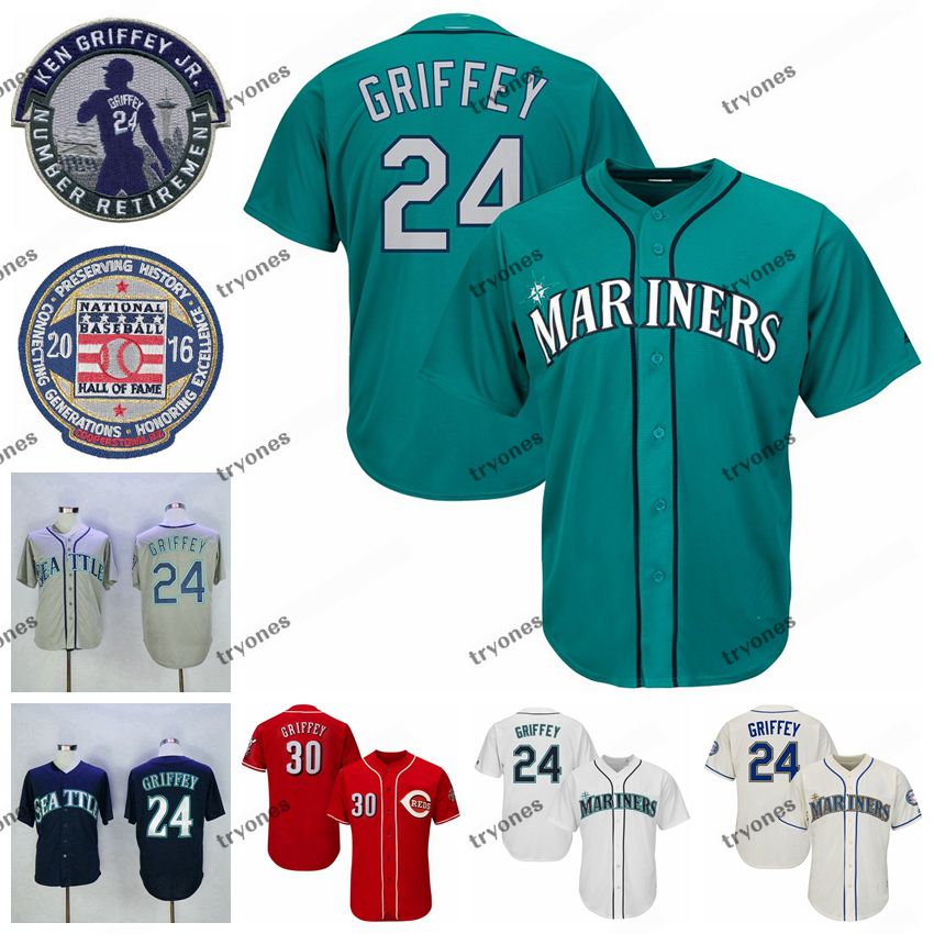 Ken Griffey Jr. Teal Baseball Jersey 