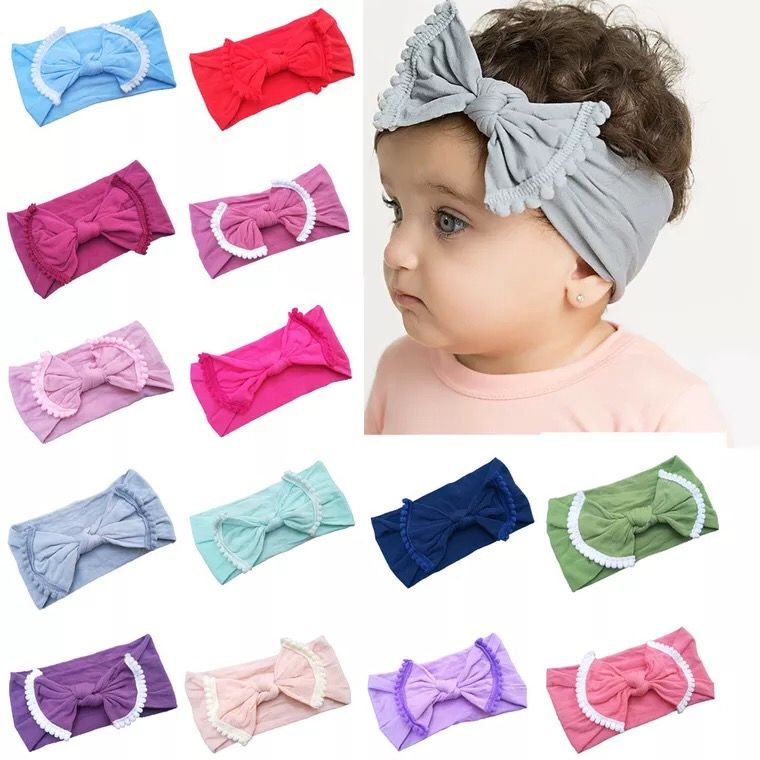 Nouveau-né infantile Filles Garçons Bow Hairband Serre-tête À faire soi-même Croix Noeud Turban Head Wrap 