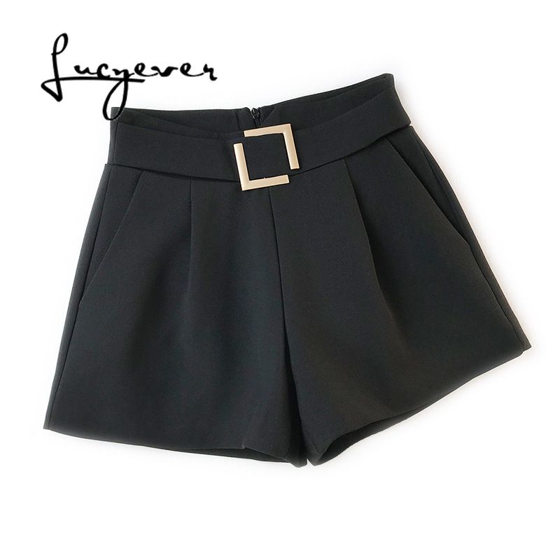 pantaloncini neri vita alta