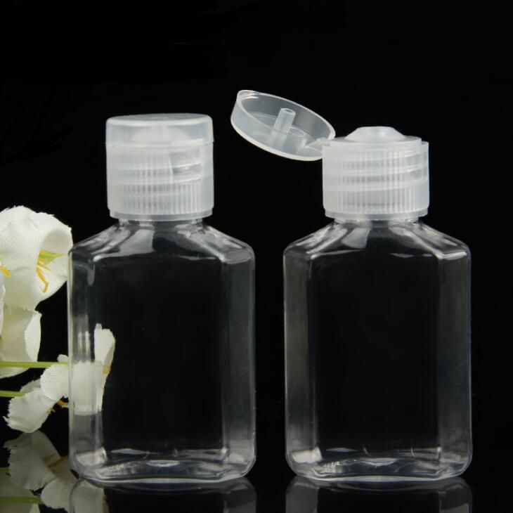 2021 60ml Empty Hand Sanitizer Gel Bottle Hand Soap Liquid Bottle Clear