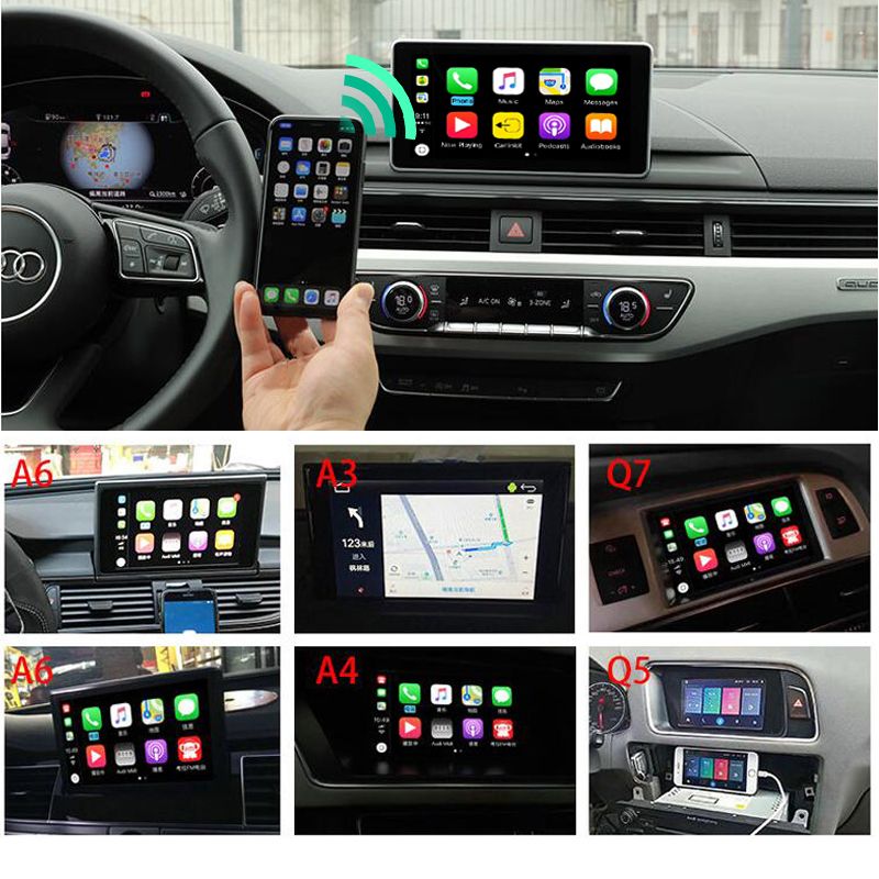 Koop Dropshipping Overige Auto Elektronica Online, GoedkopeAuto Apple Airplay Draadloze CarPlay Box Voor AUDI A3 A4 A5 A6 Q3 Q5 Q7 Origineel Upgrade MMI Systeem Bij Nydian