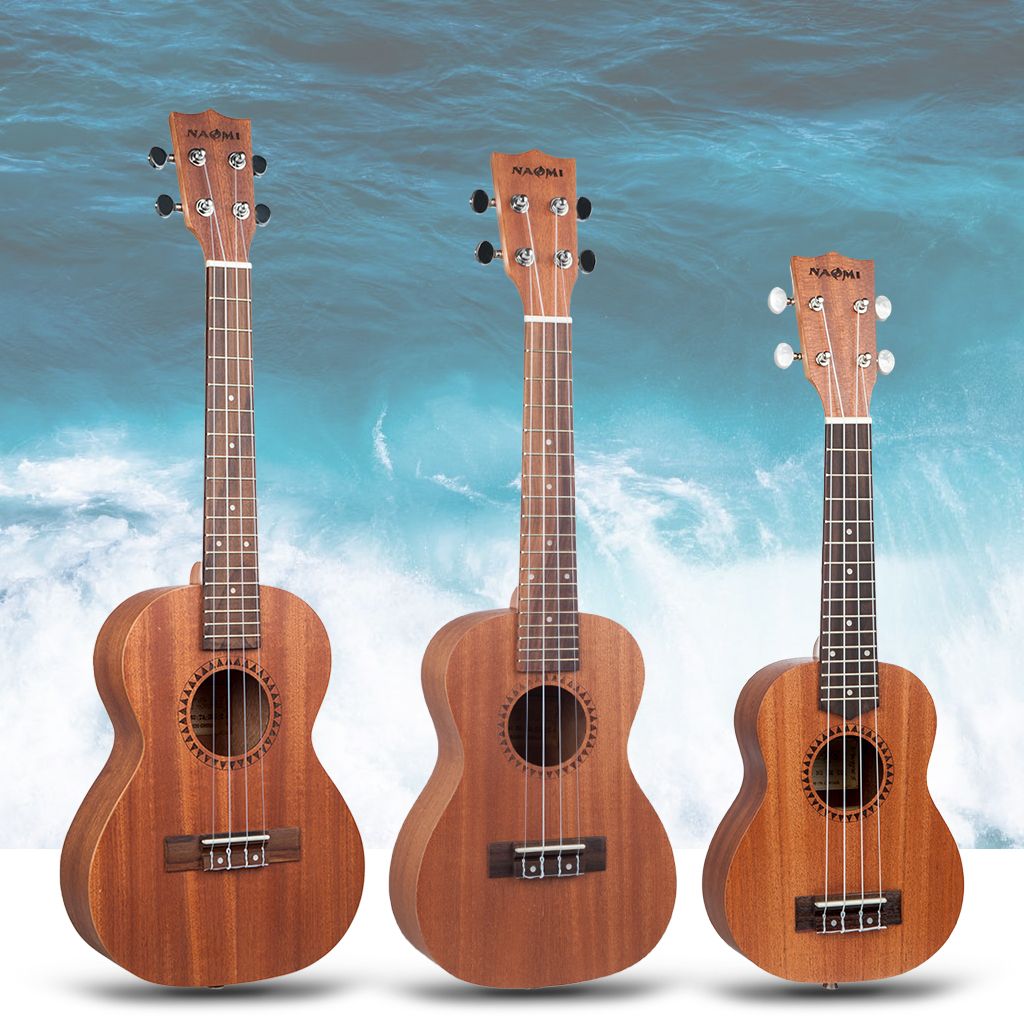 Compra Naomi Soprano / Concierto / Tenor Sapele Ukulele Hawaii Guitar Corte  Acústico Guitarra Con Bolsa De Gig Barato | Entrega Rápida Y Calidad |  Es.Dhgate
