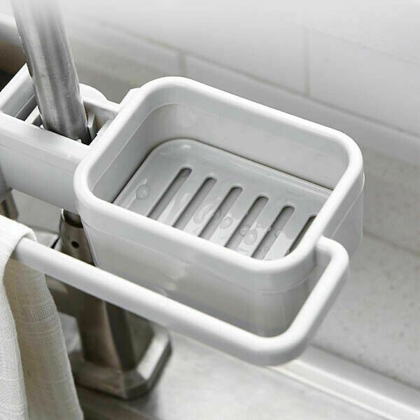 Kitchen Sink Faucet Sponge Soap Storage Organizer Cloth Drain Rack Holder Acces Kitchen Sink Faucet Sponge Soap Storage Organizer Cloth Drain Rack Holder Acces