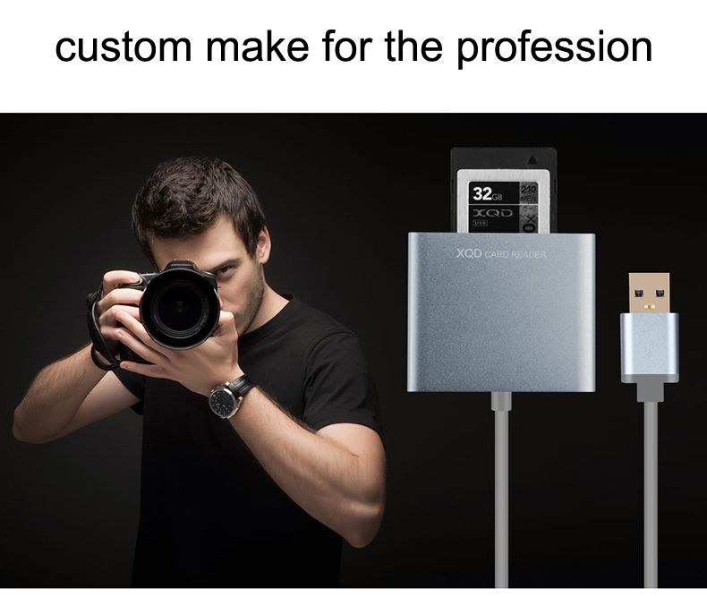 XQD2.0 USB Adapter Professional XQD Card USB3.0 Reader 500MB//s Hi-Speed XQD Card Reader Converter for Sony