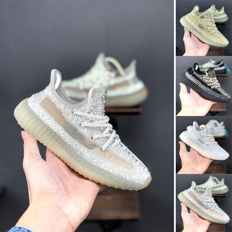 Infantiles para niños pequeños niños reflectantes Adidas Yeezy Boost 350 zapatos de los de los