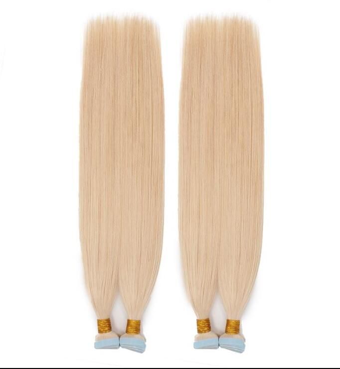 100 Remy Virgin European Tape In Hair Double Drawn Extensions 14 To 26