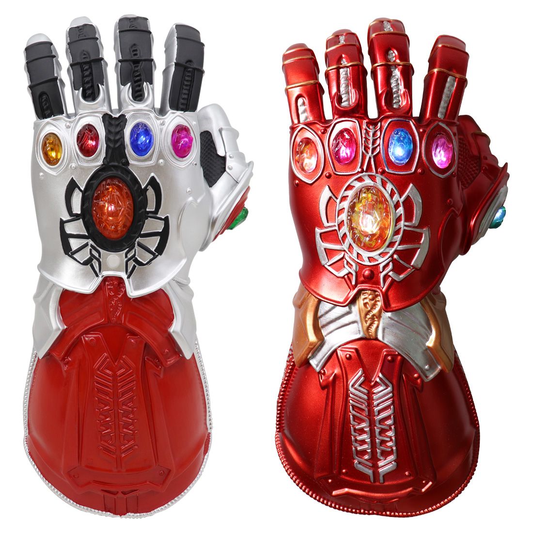 Gant De Thanos Iron Man 2019 costume de gant Iron Man 4 Avengers 4 Led infini gant thanos gants  Avengers super héros Hulk prop masque IronMan PVC masque Adulte
