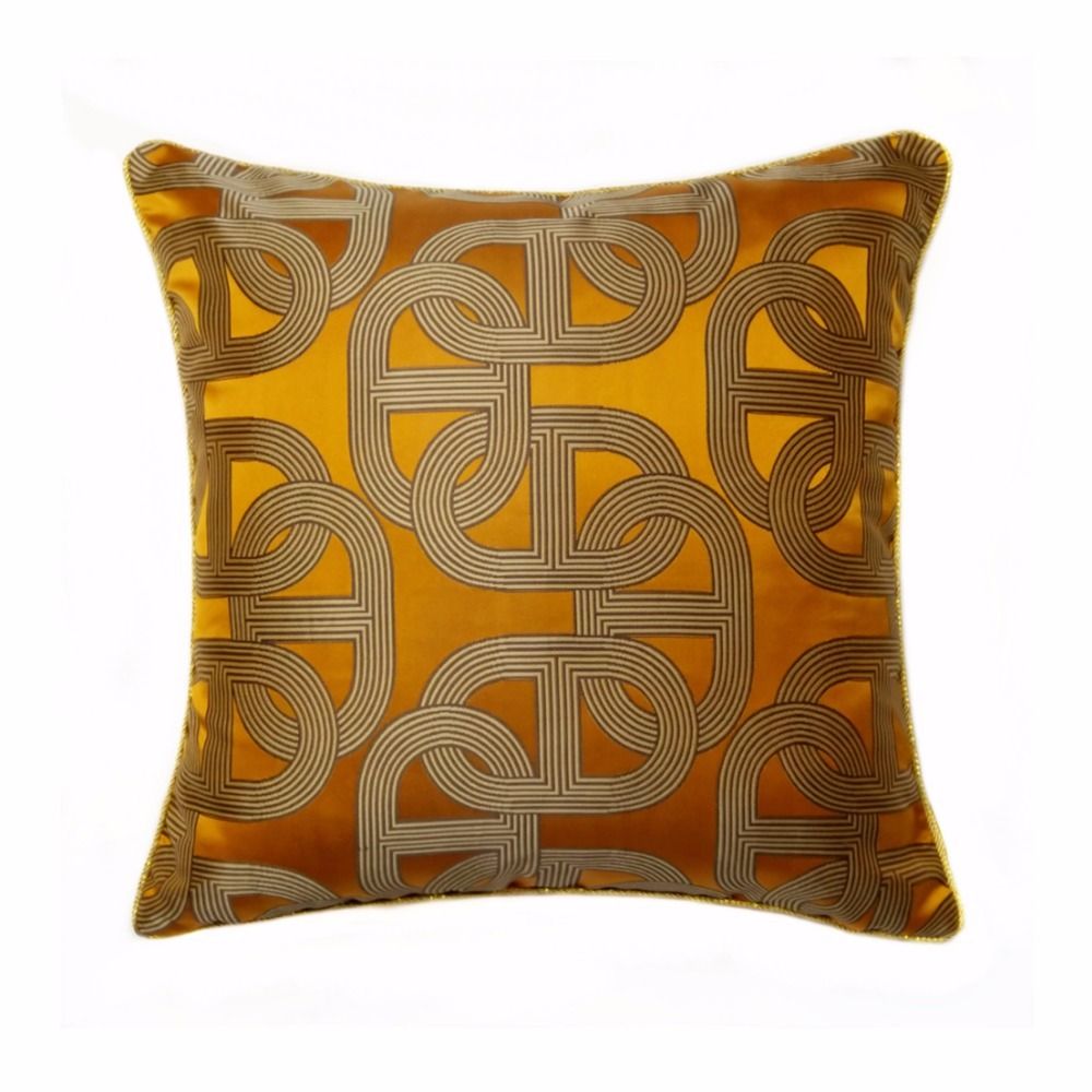 Contemporary Geometry Orange Ellipse Sofa Chair Designer Pipping