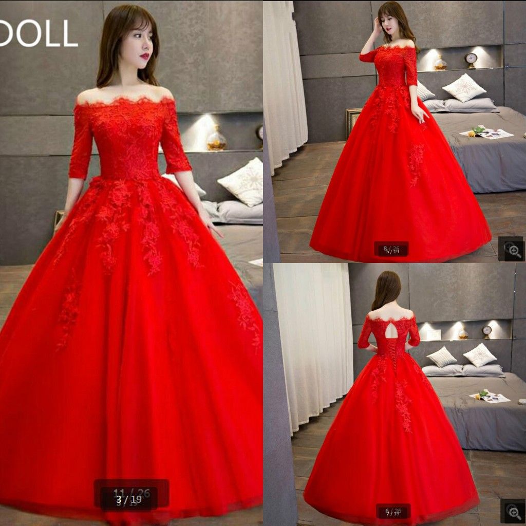 vestido de noiva curto vermelho